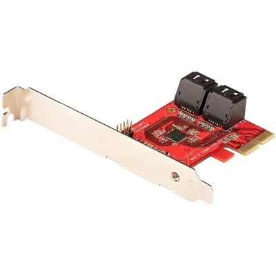 StarTech 4P6G-PCIe-SATA-CARD 4 Port SATA 7 Pin PCIe x2 Low Profile Card Adapter - Image 1 of 4