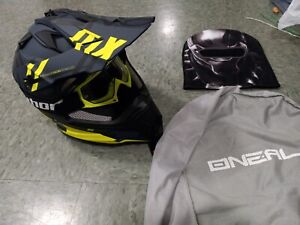 O'neal Motocross XS 54cm. Dirt Bike, Helmet, gogles, face SNELL DOT.  2 series
