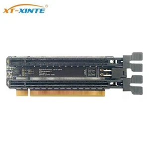 PCIe-Bifurcation x16 to x8x8 PCI-E 4.0 x16 1 to 2 Expansion Card Gen4 Split Neu - Bild 1 von 6