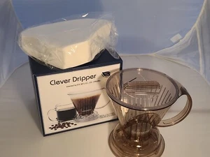 Clever Coffee Dripper BrownCoffee Maker Safe BPA Free Plastic - Picture 1 of 8