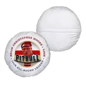 England Rugby Union Pitbull - Legend Collection - Circle Cushion 14" - Picture 1 of 7