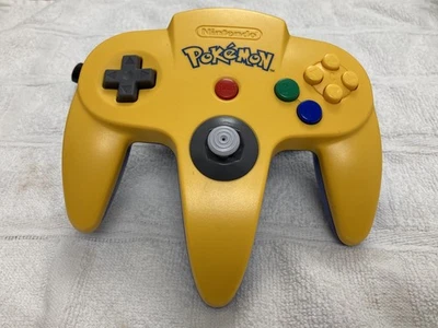 Nintendo 64 official Pokémon controller yellow N64 pokemon *Cleaned* - Image 1 of 4