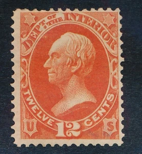UNITED STATES (US) O20 MINT F-VF HINGED, THIN 12c INTERIOR - Picture 1 of 2