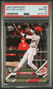 2024 TOPPS NOW - #68 ELLY DE LA CRUZ RC - 4 HRS IN 4 GAMES - PSA 10 GEM! - Bild 1 von 2