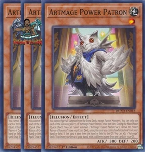 Yugioh! 3x Artmage Power Patron DUAD-EN012 común primera edición casi nuevo - Imagen 1 de 1