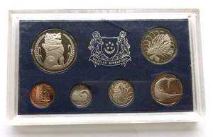 Singapore 1974 Lion Box Set of 6 Coins,Proof,Mtg only 1500 Sets - Picture 1 of 2