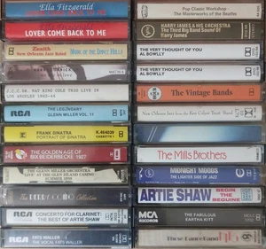 24 x JAZZ, BIG BAND, SWING Cassette Albums ☆Job Lot Bundle - All Pictured!☆= - Picture 1 of 1