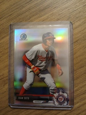 Bowman Draft 2017 - cromo Juan Soto #BDC-162 refractor (RC) Foto 1 de 2