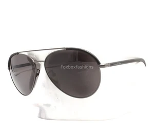 Ermenegildo Zegna SZ 3247 COL 568P Pilotenbrille Gunmetal Leder polarisiert - Bild 1 von 8