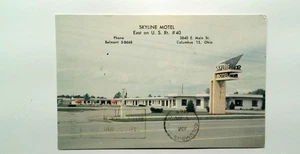 Vintage Skyline Motel Columbus Ohio Photochrome Postcard Divided Back - Picture 1 of 2