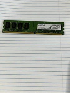 Crucial 2GB DDR2 240-Pin Desktop Memory Module – PC2-6400, Unbuffered, CL6 - Picture 1 of 1