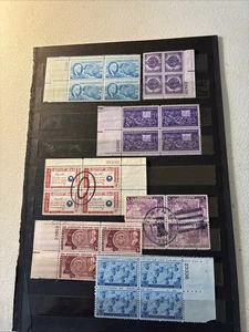 Collection Us Mint Used On Pages Cards Plate Block Famous American N389 - Picture 1 of 11