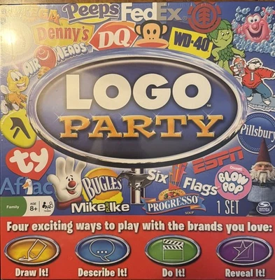 Brand New, Sealed LOGO PARTY Board Game From SpinMaster Games - Image 1 of 2