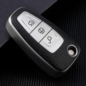 2pcs car key fob case cover for Ford Focus EcoSport Mondeo Kuga key shell silver - Picture 1 of 5
