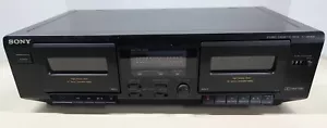 Sony TC-WE305 Lettore e Registratore Dual Cassette Tape Deck Nuovo Cinture Testato Funzionante - Foto 1 di 15