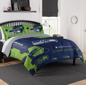 Northwest NFL Seattle Seahawks Hexagon Comforter & Sham Set - Picture 1 of 5