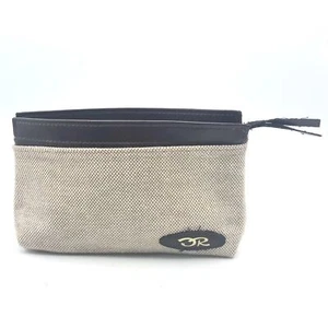 Vintage Make-up Kosmetik Etui Feuchtigkeitscreme Proof Gefüttert Etui Oscar de la Renta - Bild 1 von 7