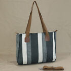 Canvas Shoulder Bag for Women Handbag Purse Linen Tote for Ladies Hobo Bag