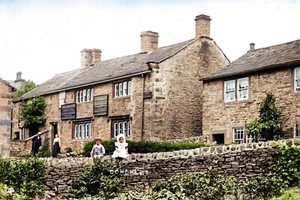 COL0892 - Yorks' - The Bay Horse Inn & Family, Cononley um 1915 - Druck 6x4 - Bild 1 von 1