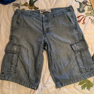 Pantalones Cortos de Jean GAP Mujer Denim Botón Mosca Carga Talla 12 Foto 1 de 4