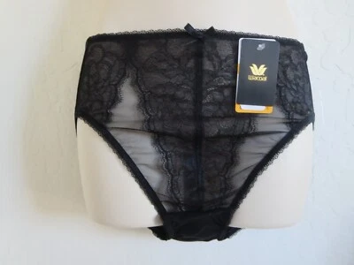 WACOAL WOMEN'S RETRO CHIC BRIEF PANTY #841186, SMALL, BLACK, NWT $32. - Image 1 of 4