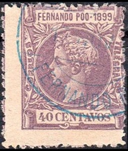 Fernando Poo - Edi o 65 - 1899 - Alfonso XIII - 40 cts. - Imagen 1 de 1
