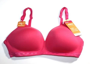 NUEVO CON ETIQUETAS SUJETADOR WARNER'S Cloud 9 hilos sin cables 1269 01269 super suave en ROSA BRILLANTE 34A - Imagen 1 de 4