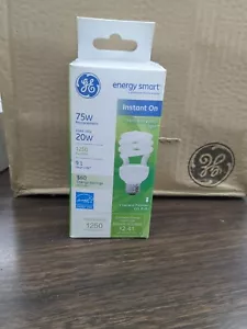 GE Energy Smart 75w (Uses Only 20w) 1260 Lumens Light Bulb #74200 4 Pack - Picture 1 of 4