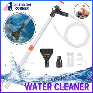 Aquarium Cleaner Kit Vacuum Pump Gravel Water Cleaning Fish Tank Siphon Cleaner - Picture 1 of 15