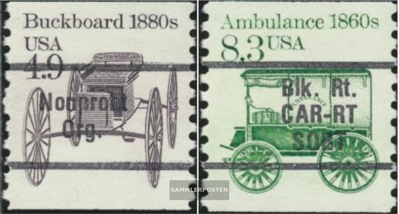 Etats-Unis 1758x v-1759x v (complète edition) vorausentwertung neuf avec gomme o - Photo 1/1