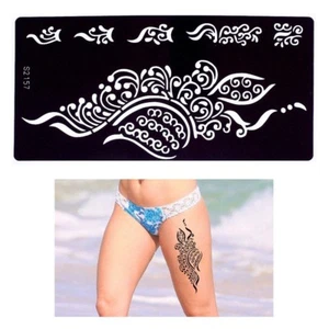 Henna Tattoo Schablone Airbrush Stencil Blume Ornamente - Picture 1 of 3