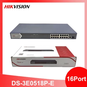 Original Hikvision DS-3E0518P-E 16 Port 1000Mbps Unmanaged PoE Network Switch - Picture 1 of 7