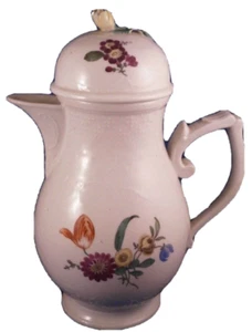 Antique 18thC Limbach Thuringia Porcelain Coffee Pot Teapot Porzellan Kanne - Picture 1 of 11