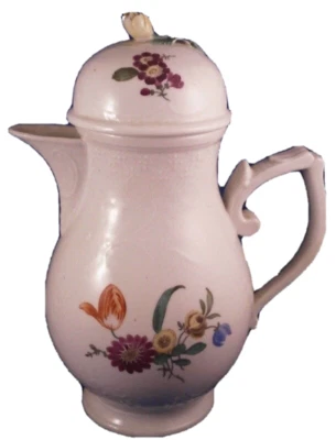 Antique 18thC Limbach Thuringia Porcelain Coffee Pot Teapot Porzellan Kanne - Image 1 of 4