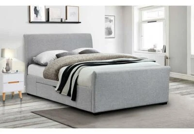 Julian Bowen Capri Fabric Upholstered Bed with 2 Underbed Drws Double 5FT King - Image 1 of 4