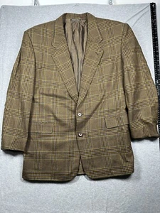 Blazer de lana Pal Zileri abrigo deportivo chaqueta para hombre 44 R marrón azul a cuadros Italia - Imagen 1 de 9