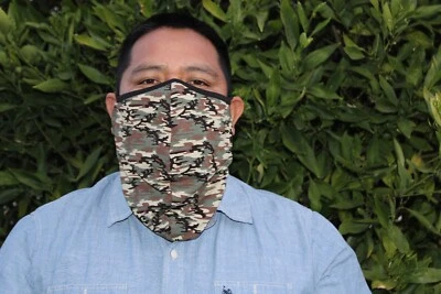 2 PACK BEARD FACE MASK COTTON FABRIC WHIT POCKET - Image 1 of 4