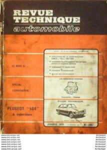 Revue Technique Automobile Peugeot 504 Injection Simca 1501 1967/1969  #285 - Picture 1 of 4