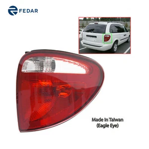 Fedar Tail Light Fit 2004-2007 Chrysler/Dodge Minivan w/Bulb Passenger Side - Picture 1 of 7