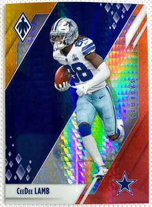 2021 Panini Phoenix Football CeeDee Lamb Fire Burst Card #31 SP Dallas Cowboys - Picture 1 of 2