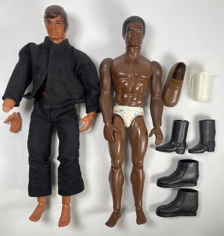 Vintage 1971 Mattel Big Jim & Jack Action Figures Olympic Karate Chop Arm (2) Cover