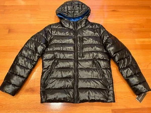 🔥Michael Kors Men Shiny Puffer Nylon Jacket Black Size Medium - Picture 1 of 4