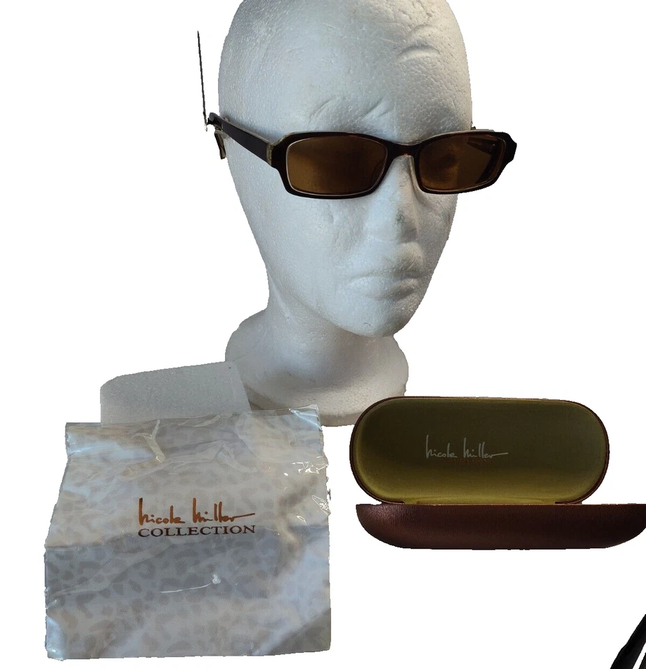 Monturas rectangulares de colección Nicole Miller Brown Sugar 50-16-135 Foto 1 de 4