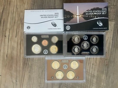 2015-S U.S. Silver Proof 14 Coin Set w/0GP+ COA - Image 1 of 4