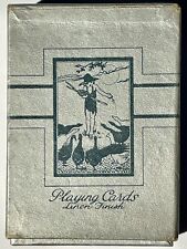 Vintage Playing Cards Girl Feeding Geese, Silver, Waddingtons 52+J FREE UK P&P