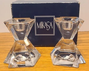 Candelabros de cristal Mikasa Mallorca hechos en Austria nuevos en caja original - Imagen 1 de 10