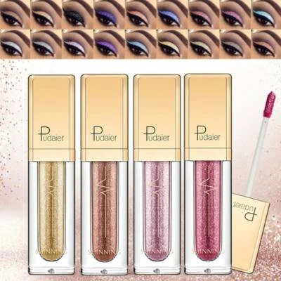 Pudaier DIAMOND Glitter Shimmer Matte Eyeshadow Liquid Eye Shadow Beauty Makeup - Image 1 of 4
