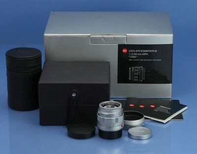 LEICA 11187 50MM APO-SUMMICRON-M F2 ASPH CHROME LHSA SPECIAL EDITION LENS SET! - Image 1 of 4