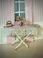 Dollhouse Miniature  Victorian Artisan made ironing board set