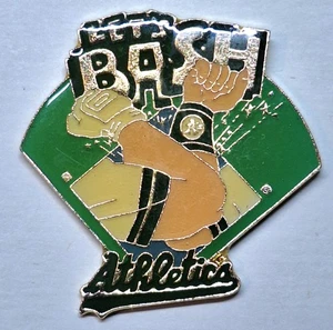 Jose Canseco/Mark McGwire Athletics 1989 Unocal Enamel Collectors Pin Let's Bash - Picture 1 of 3